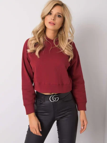 Mikina Fashionhunters vínová