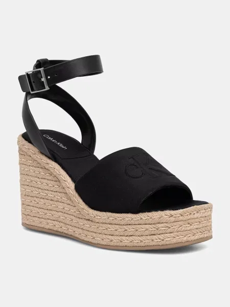 Sandale Calvin Klein cu pană negru