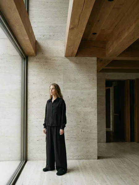 Палаццо Seventeen Аладіни бавовна/віскоза чорний