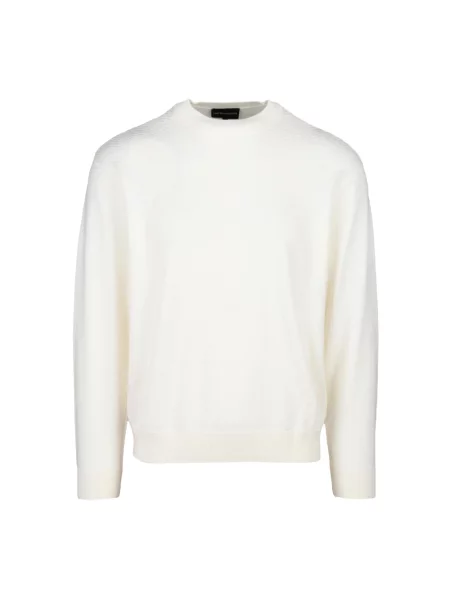 Sweter Emporio Armani wełniany beżowy