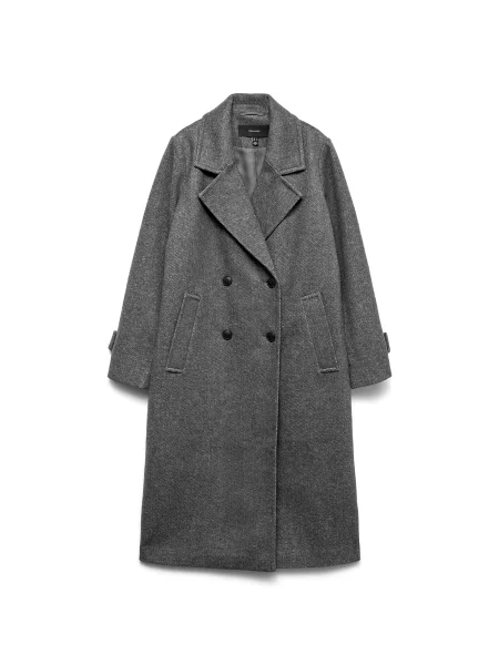 VERO MODA Palton de primăvară-toamnă VMEva amestecat gri