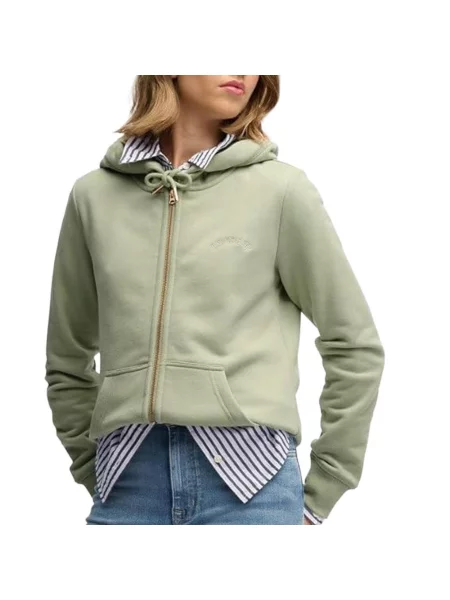 Bluza Superdry Essential Logo Ziphood Hb zielona