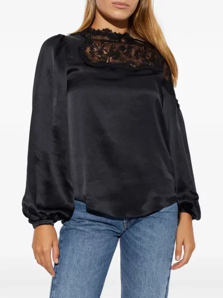 Bluză Isabel Marant din satin negru
