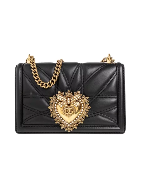 Torebka Dolce And Gabbana skórzana czarna