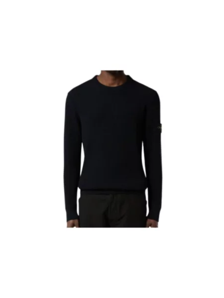 Sweter Stone Island z kamieniami niebieski