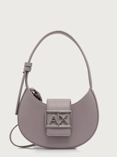 Armani Exchange geantă crossbody pentru femei cu imitație de piele roz