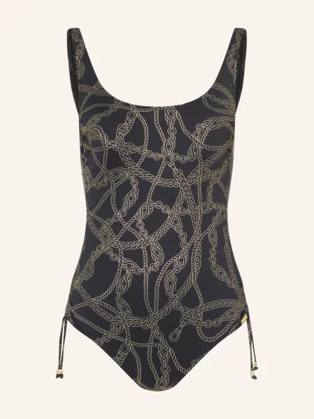 Charmline Tvarující Plavky Interlace Chains / zlatá černá