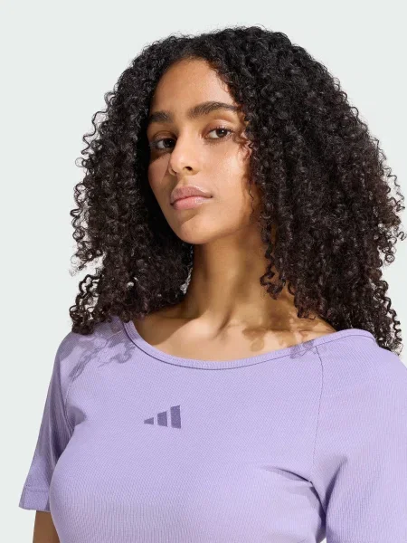 Платье миди Adidas фиолетовое