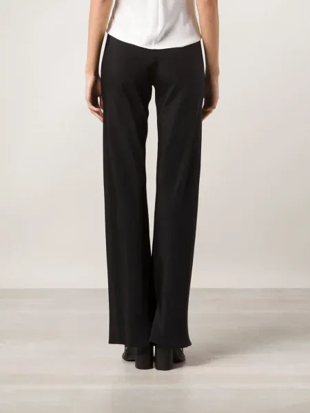 Pantaloni Peter Cohen de mătase negru