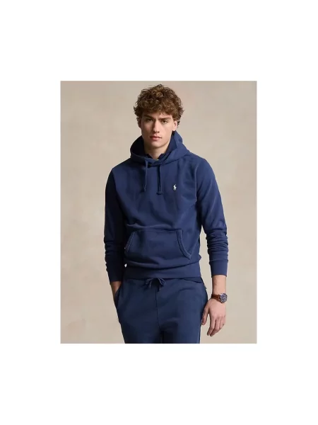 Bluza z kapturem Polo Ralph Lauren z kapturem niebieska