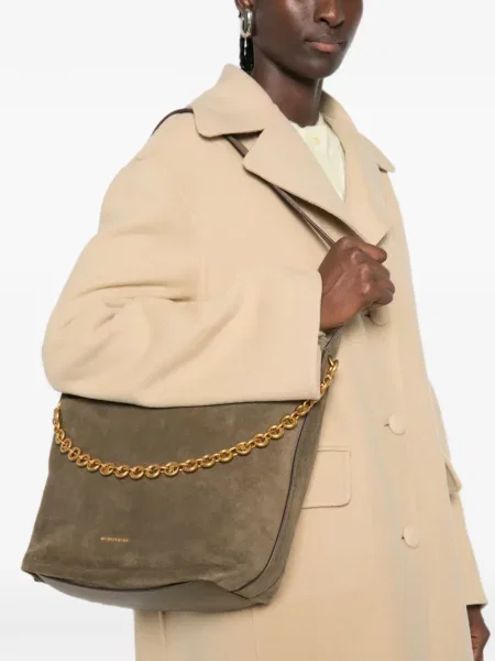 Colier Michael Kors din piele verde