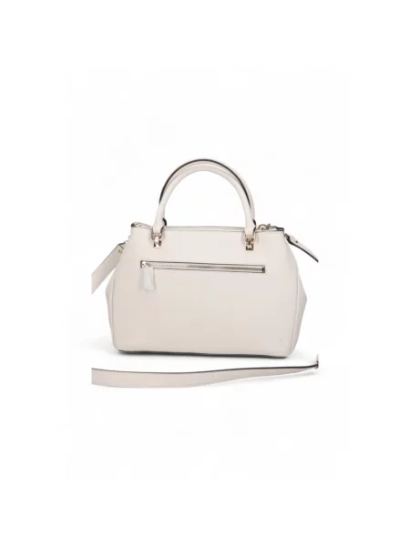 Lniana listonoszka Guess elegancka biała