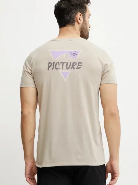 Tričko Picture Timont s potiskem béžová