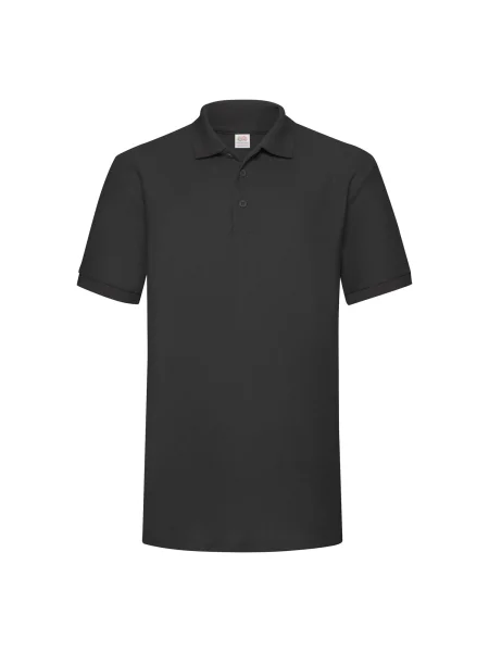 Polo majica Fruit Of The Loom črna