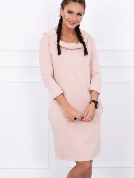 Rochie Kesi cu glugă de costum roz