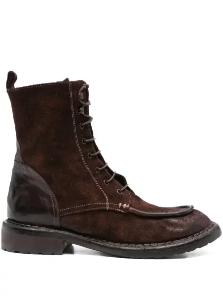 Botine King Tartufoli cu șireturi din piele de căprioară maro