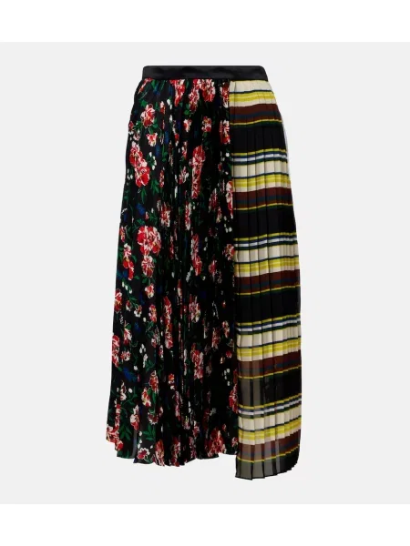 Fustă midi Sacai cu imagine