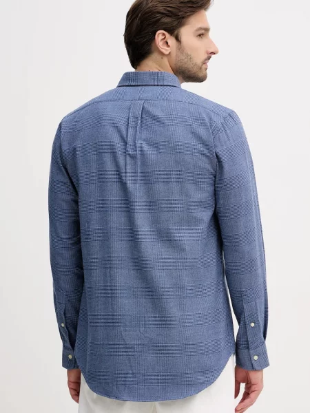Košile Polo Ralph Lauren tmavomodrá regular s límečkem button-down