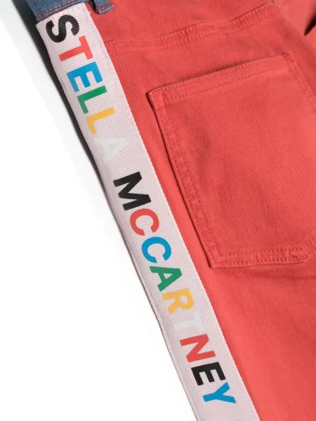 Jeansy straight leg dziecięce Stella Mccartney niebieskie