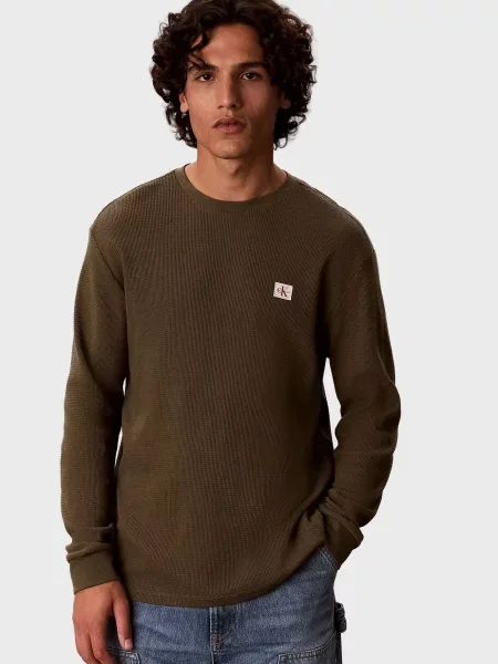 Светр Calvin Klein Jeans оливковий