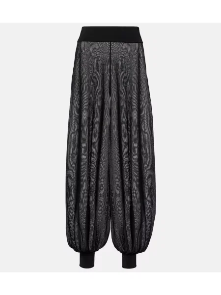 Spodnie Alaïa z wysoką talią czarne