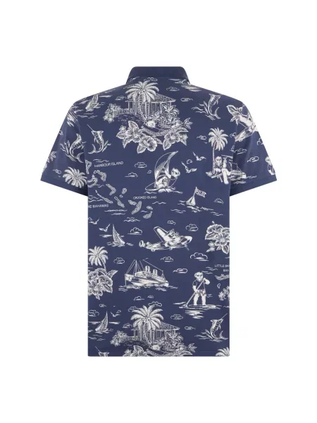 Koszulka polo o kroju Regular Fit z czystej bawełny Polo Ralph Lauren niebieskie