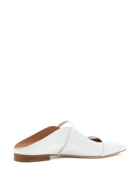 Papuci tip mules Malone Souliers alb