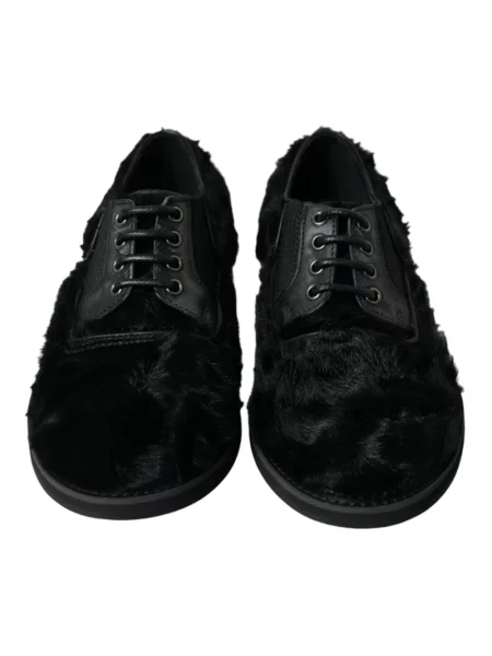 Derby Dolce And Gabbana skórzany czarny