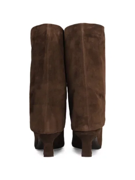 Botine The Seller din piele de căprioară maro