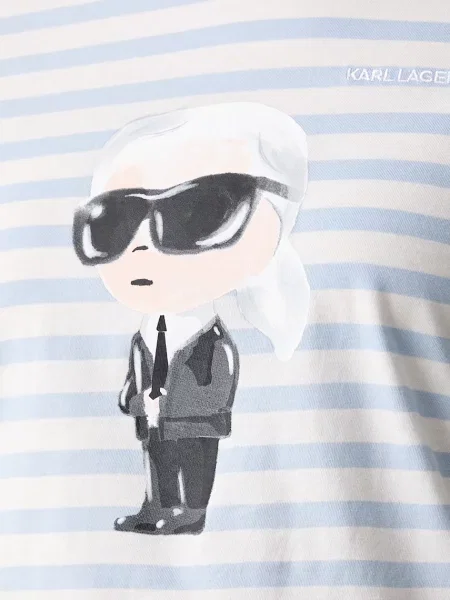 Karl Lagerfeld блуза с дълги ръкави дамска от IKON синьо