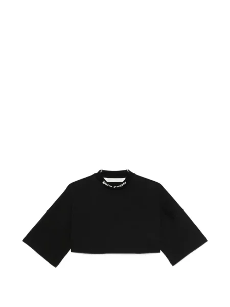 Decupat tricou Palm Angels cu imagine negru