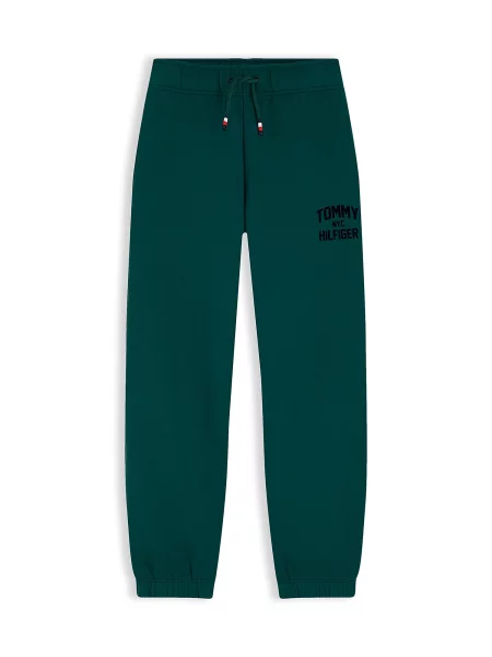 TOMMY HILFIGER Pantaloni Brand Love pin verde