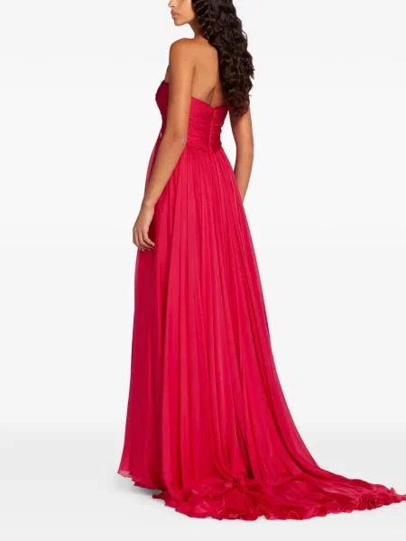 Rochie maxi Roberto Cavalli fără bretele roz