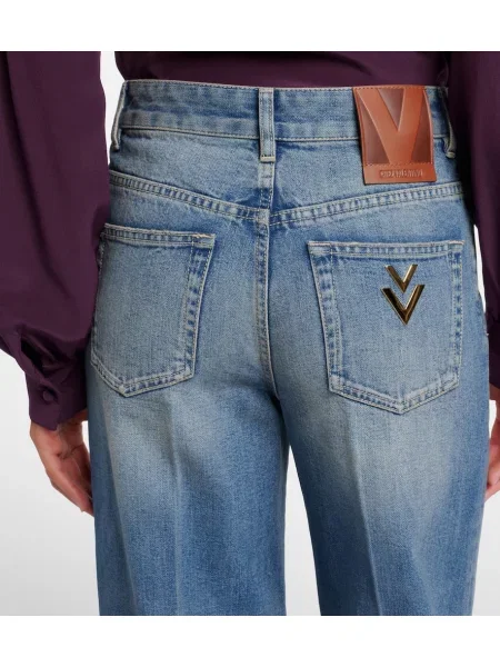 Blugi cu picior larg Valentino albastru