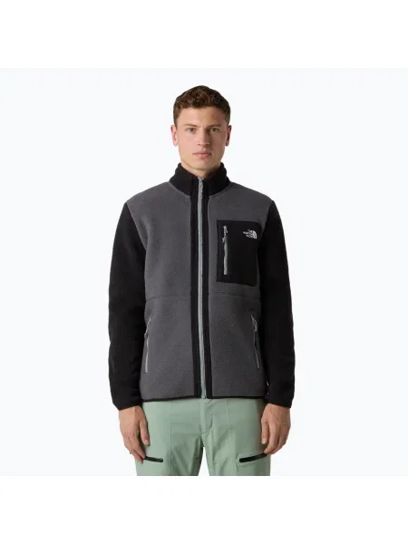 Hanorac The North Face Yumiori Full Zip pentru bărbați gri antracit/negru/gri monument negru