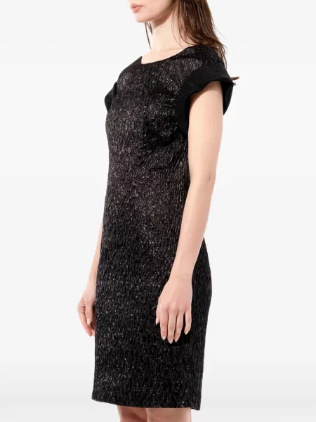 Rochie mini Balenciaga cu decolteu rotund negru
