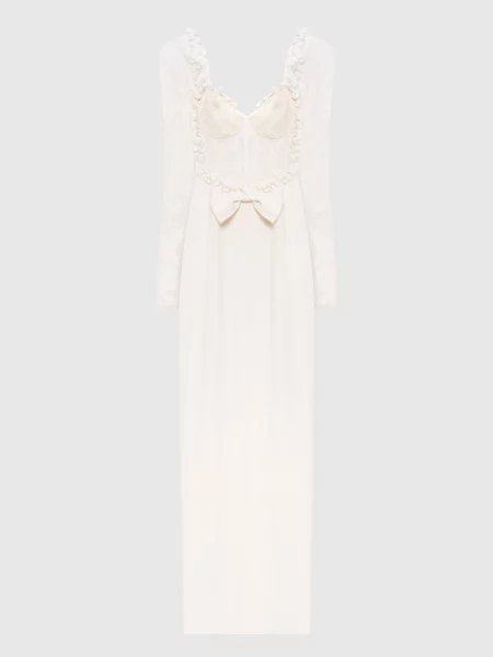 Сукня-бюст'є Cady з корсетним верхом з мережива Alessandra Rich біла