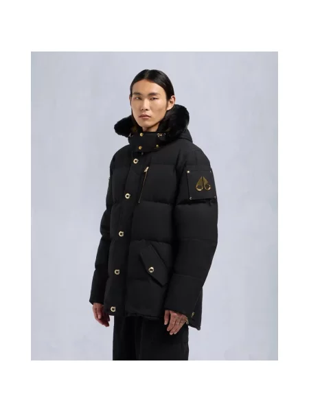 Moose Knuckles Kurtki Mężczyzna M Original Shearling Trim 3Q Jacket czarny