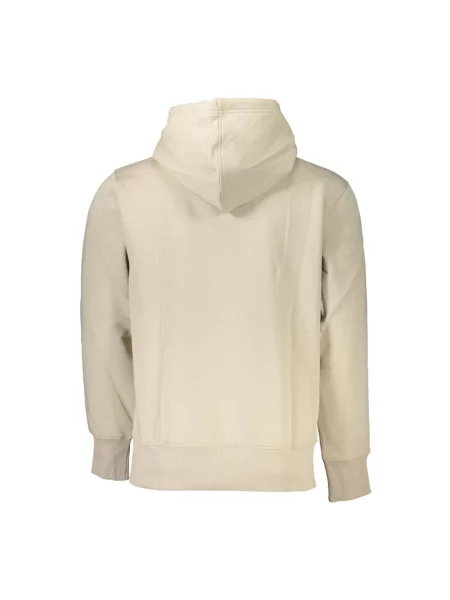 Bluza z kapturem Calvin Klein z kapturem polarowa beżowa