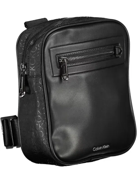 Naramnica torba Calvin Klein z avtogramom črna