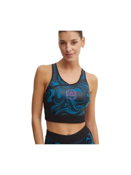 Stanik sportowy Ea7 Emporio Armani niebieski