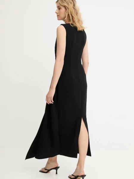 Answear.LAB rochie maxi drept negru