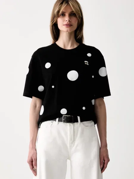 Karl Lagerfeld tricou pentru femei din IKON negru