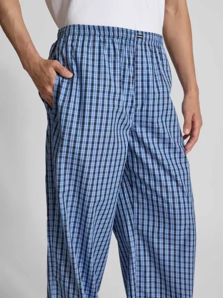 Spodnie od piżamy z czystej bawełny Vetements niebieskie