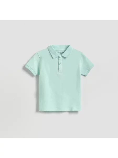 Reserved polo tričko bledá tyrkysová