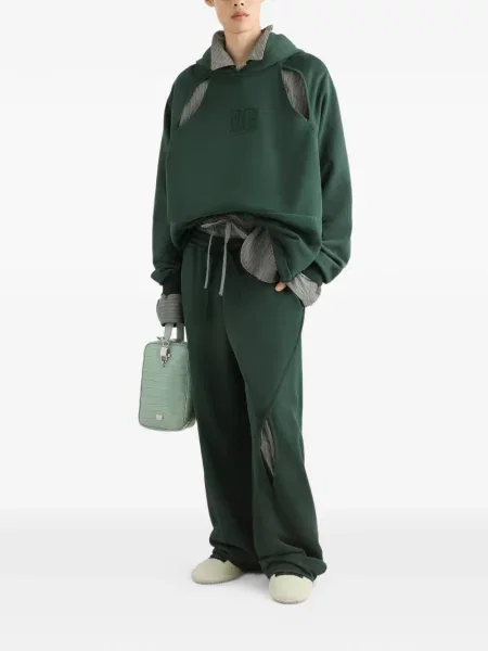 Pantaloni Dolce & Gabbana din jerseu verde
