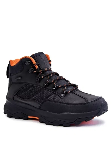 Pantofi Cross Jeans de drumeție negru