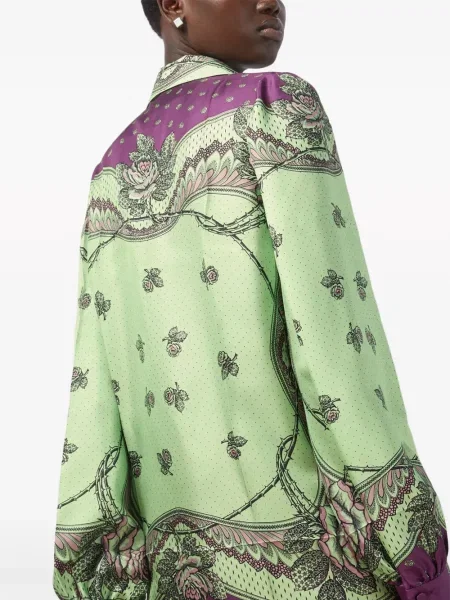 Πουκάμισο Gucci με σχέδιο paisley πράσινο