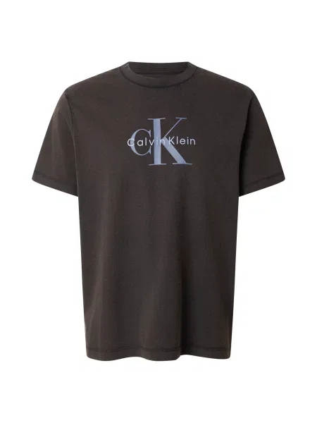 Calvin Klein Jeans Tricou albastru regal negru
