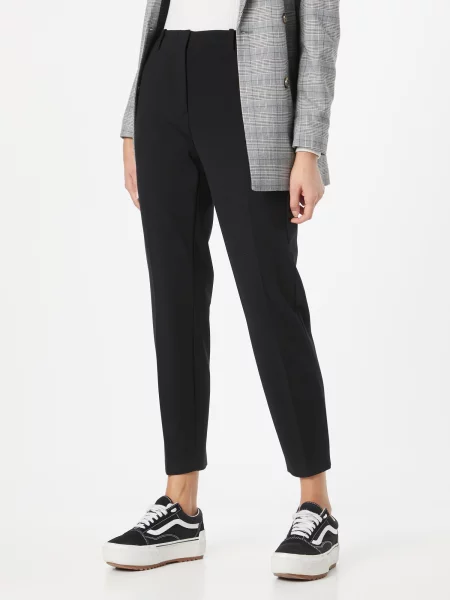 TAIFUN Pantaloni cu dungă negru
